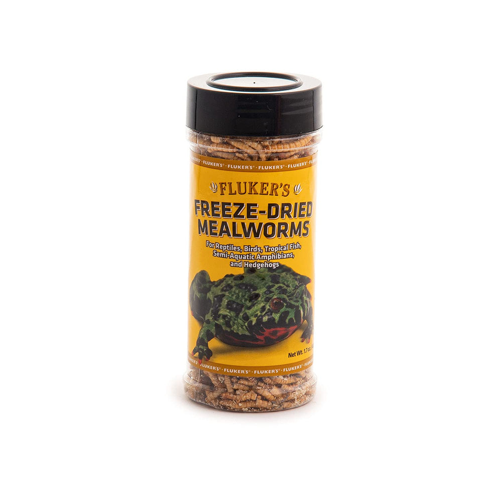 Fluker's gusanos liofilizados, empaque 1-7 oz, fácil de almacenar.