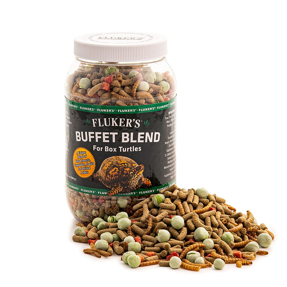 Fluker's Mezcla Buffet gránulos para tortugas, nutrición diaria.