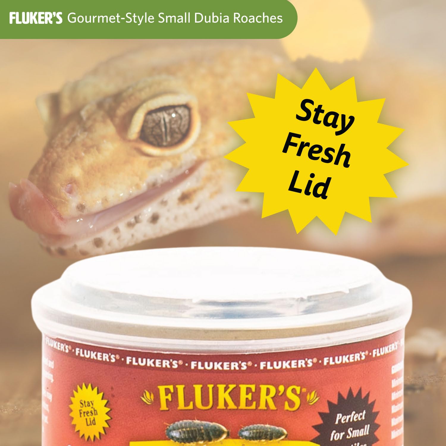 Preparación rápida para reptiles con comida enlatada Fluker's.