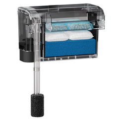Fluval AC110 en acción filtrando con medios incluidos para agua clara.