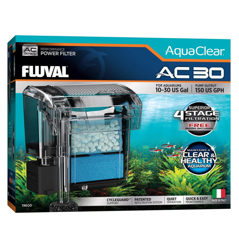 Fluval AC20/30: paquete de tres unidades para filtración continua.