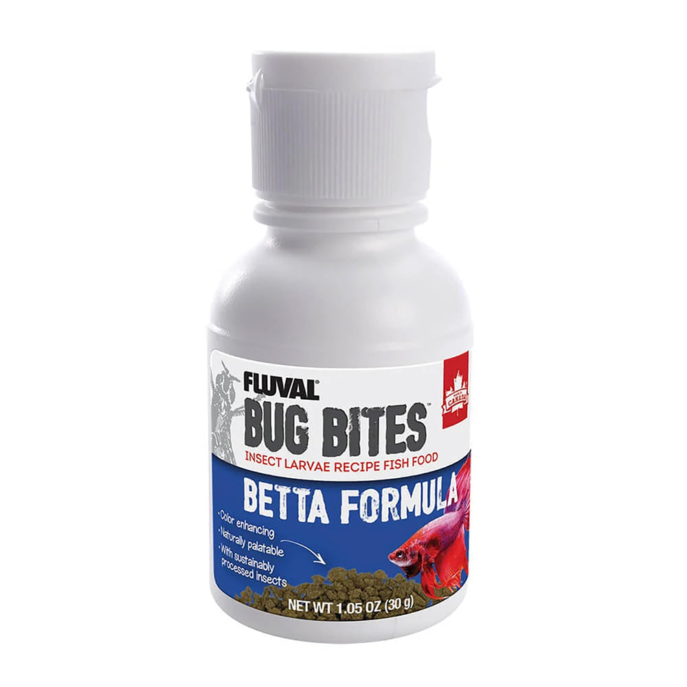Materias primas Fluval Bug Bites Betta en gránulos pequeños listos para alimentar