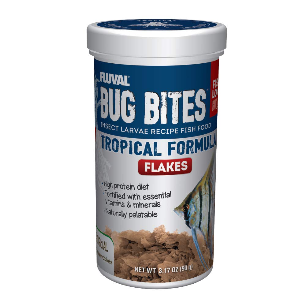 Fluval Bug Bites, empaque exterior para conservar la frescura del alimento.