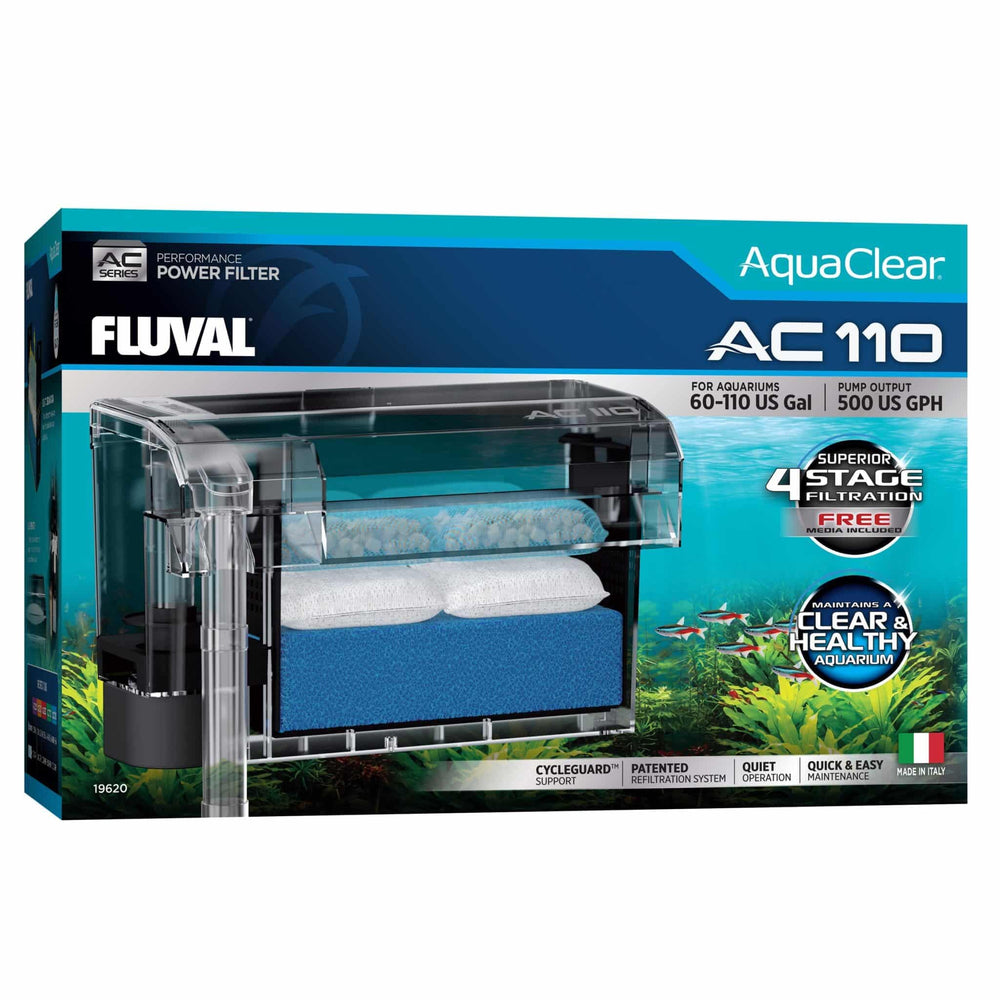 Fluval kit para AC110, instalación rápida y filtración eficaz.