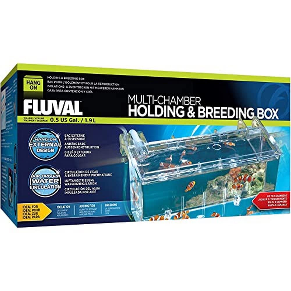Caja Fluval Multi-Chamber vista lateral para observar alevines con comodidad