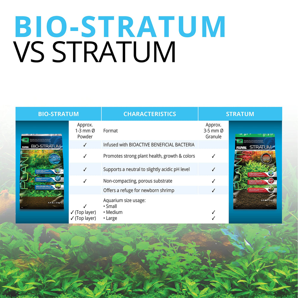 Fluval Stratum es ideal para acuarios plantados con plantas sanas.