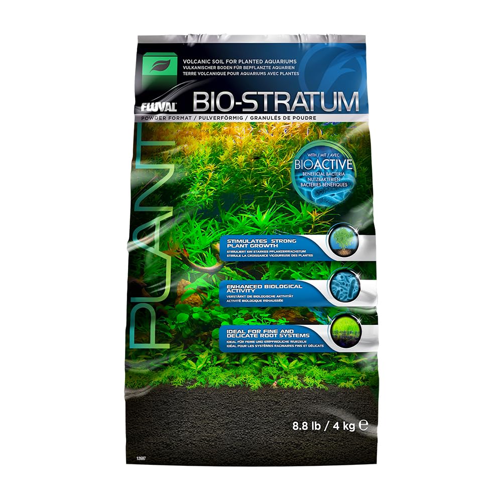 Fluval Bio-Stratum: suelo volcánico natural para tanque plantado favorece crecimiento robusto de plantas