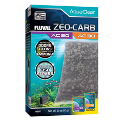 Fluval Zeo en bolsa de 60 g para filtración, mejora la claridad del agua.