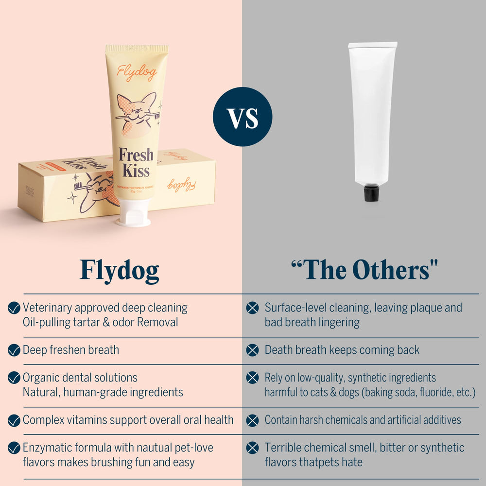 FlyDog Fresh Kiss sabores menta: sensación fresca durante cada cepillado.