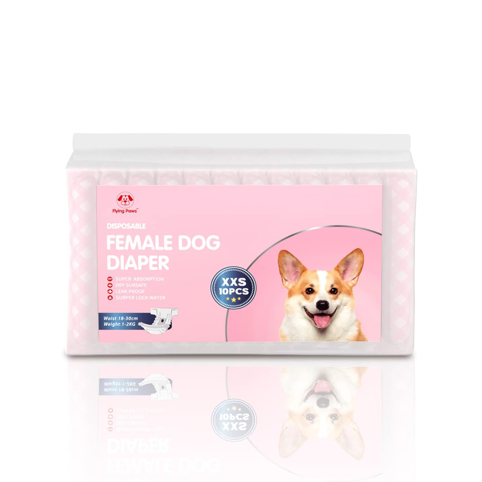 Flying Paws ceinture élastique assure un ajustement confortable.