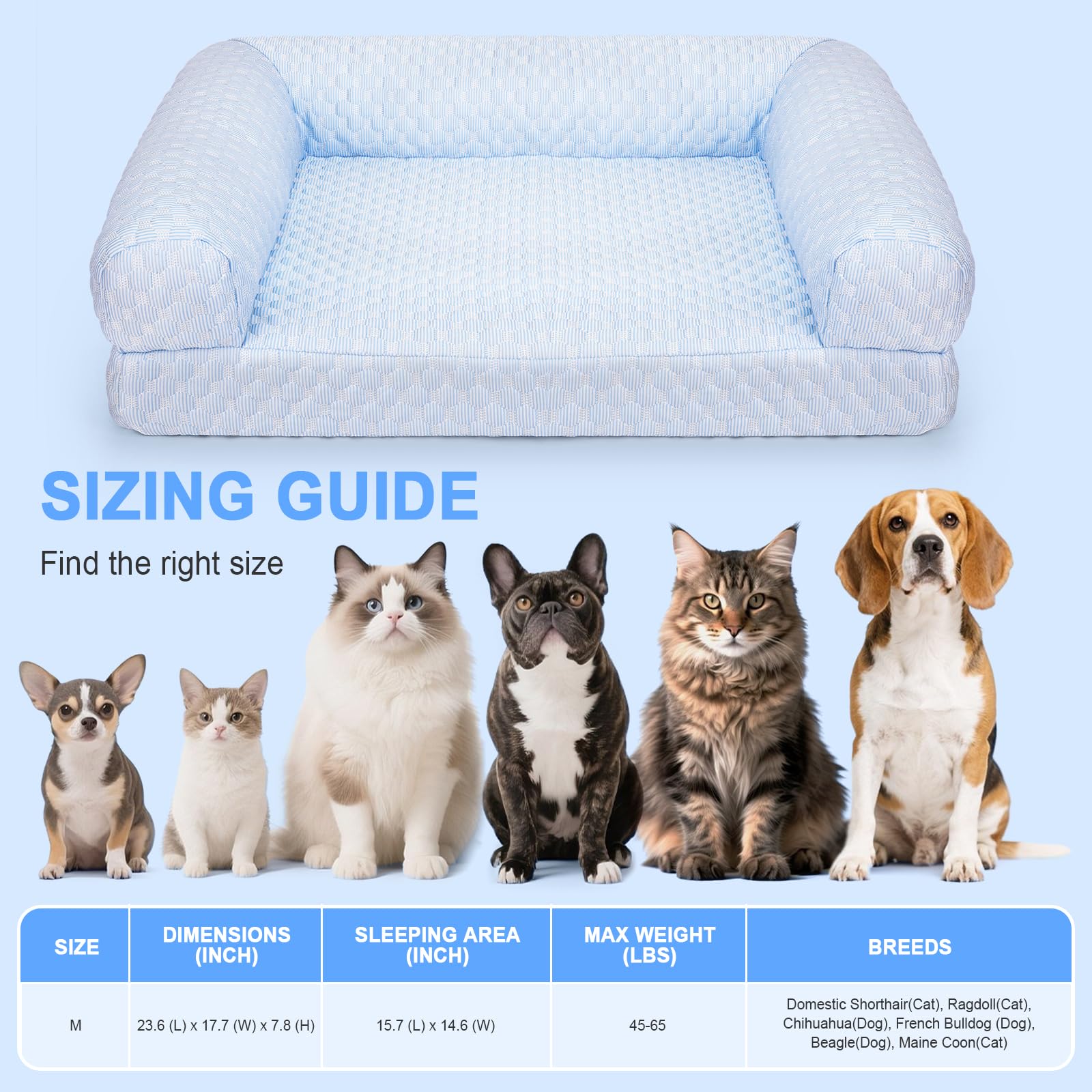 Foamio cama para gatos con funda lavable facilita la limpieza