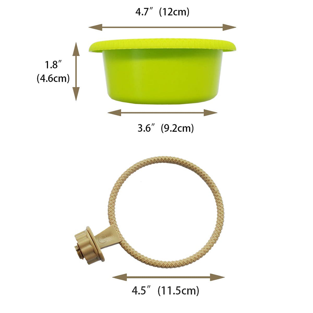 FOIBURELY baño para aves con perchero, vista interior, permite retirar bañera.