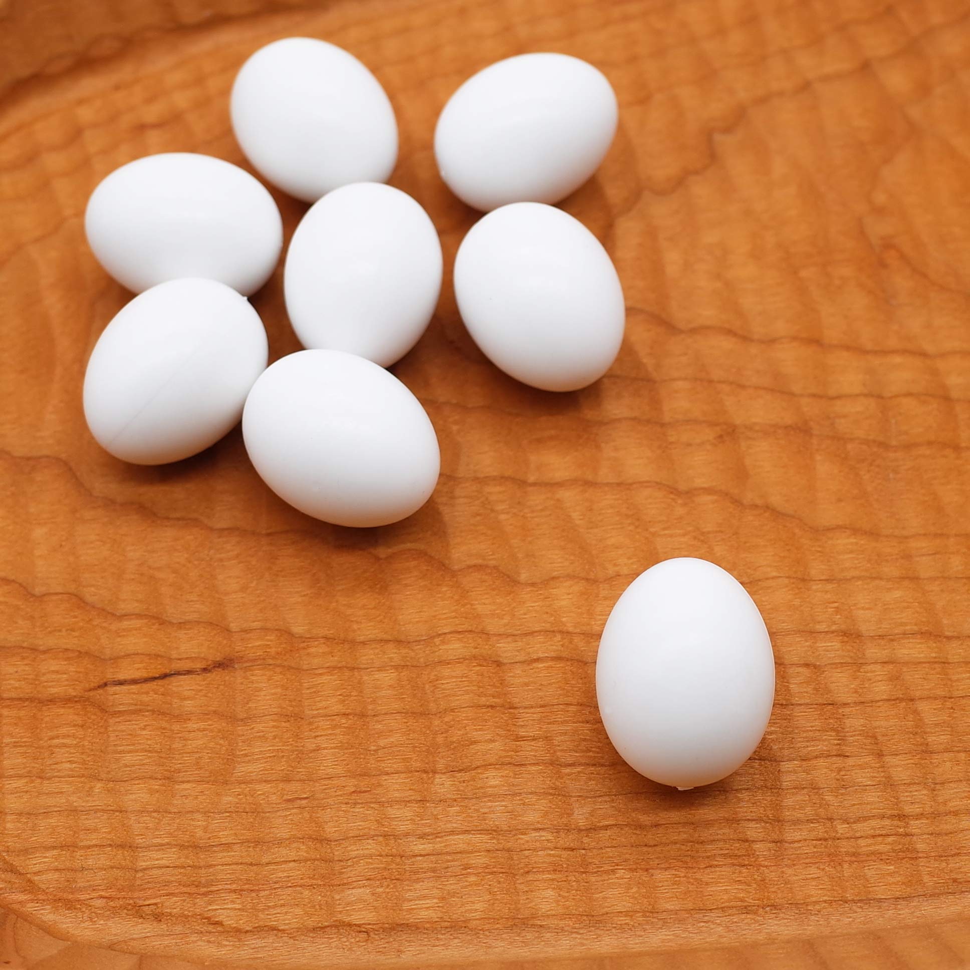 FOIBURELY huevos de plástico reutilizables, simulan la puesta para cacatúas y conures