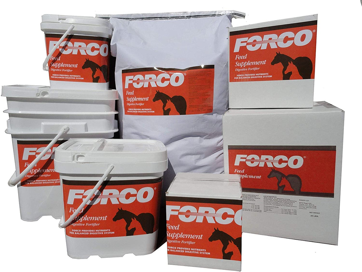 Forco Fortificador Digestivo en granulado para caballos, apoyo diario a la salud intestinal.