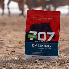Formula 707 caballo-entrenamiento, enfoque sostenido gracias al suplemento.