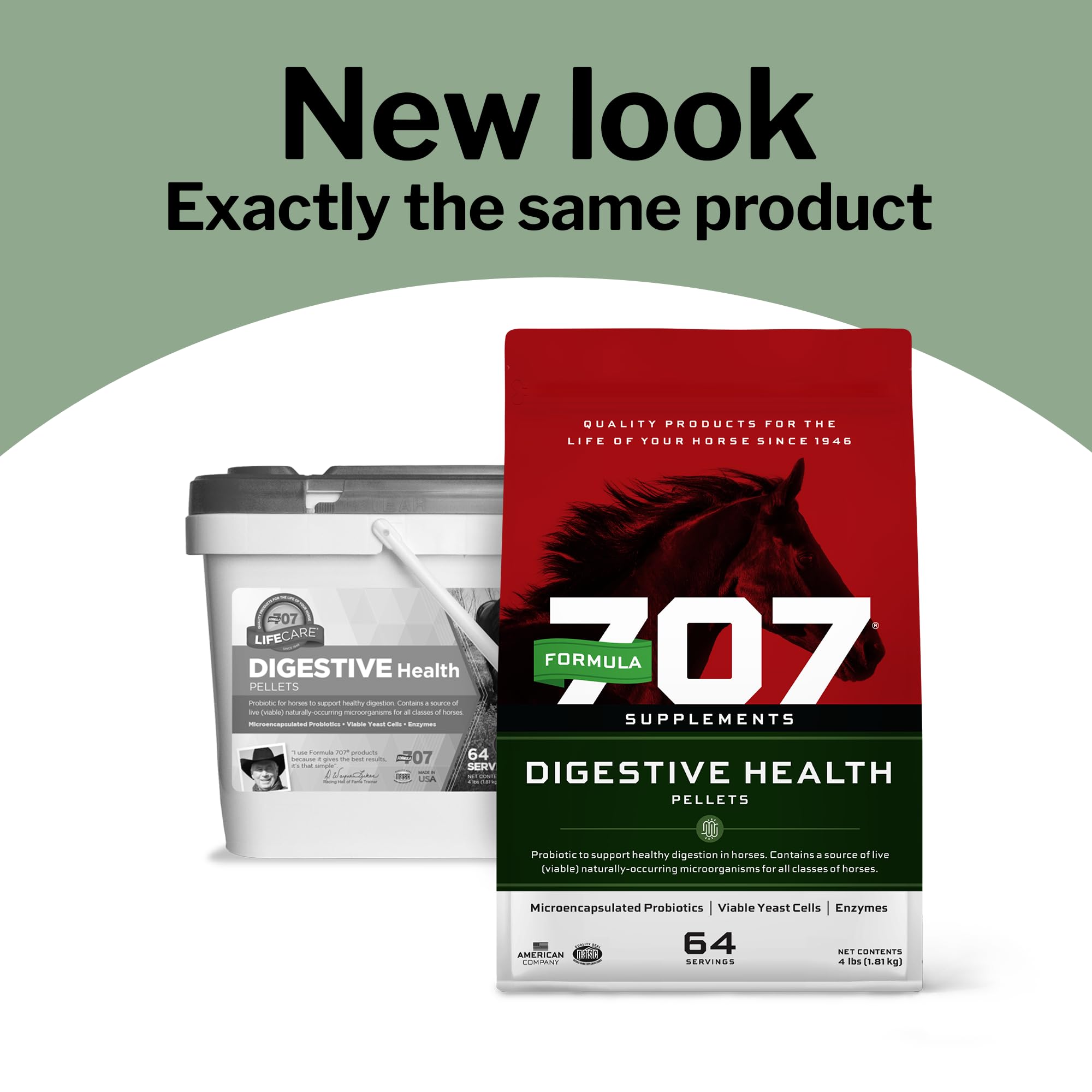 Formula 707 granulos de salud digestiva para caballos.
