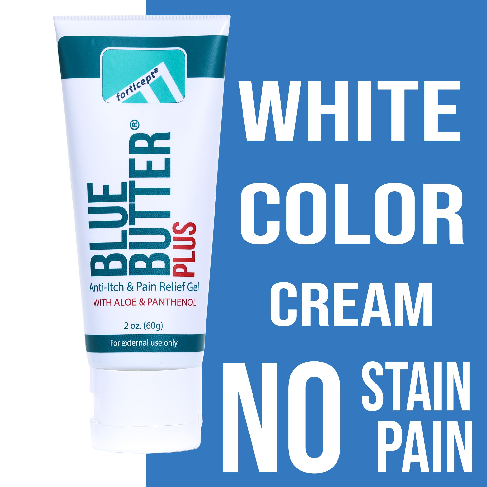 Forticept Blue Butter Plus hecho en Estados Unidos, respaldo y calidad para cuidado de la piel