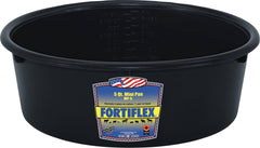 Fortiflex Mini Pan para perros y caballos, ideal para alimentación y agua en interiores o exteriores.
