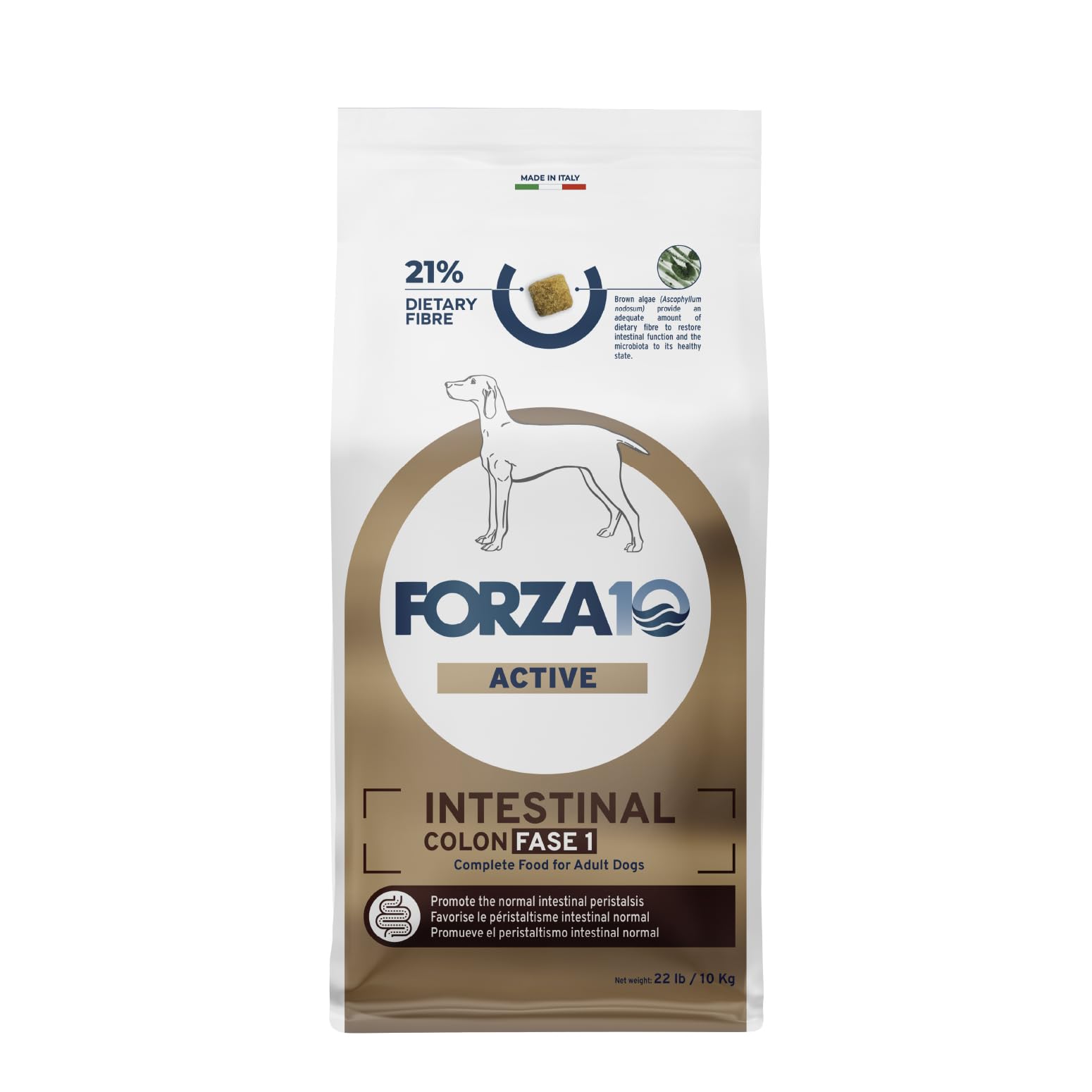 Forza10 alimento para perros, receta limitada, sabor pescado, hecho en Italia