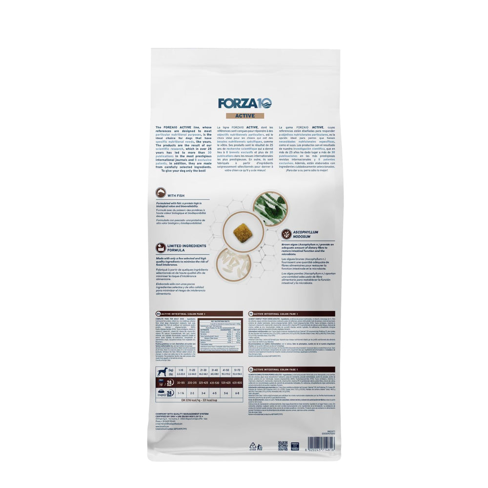 Forza10 enfoque digestivo para perros, apoyo potencial en colon