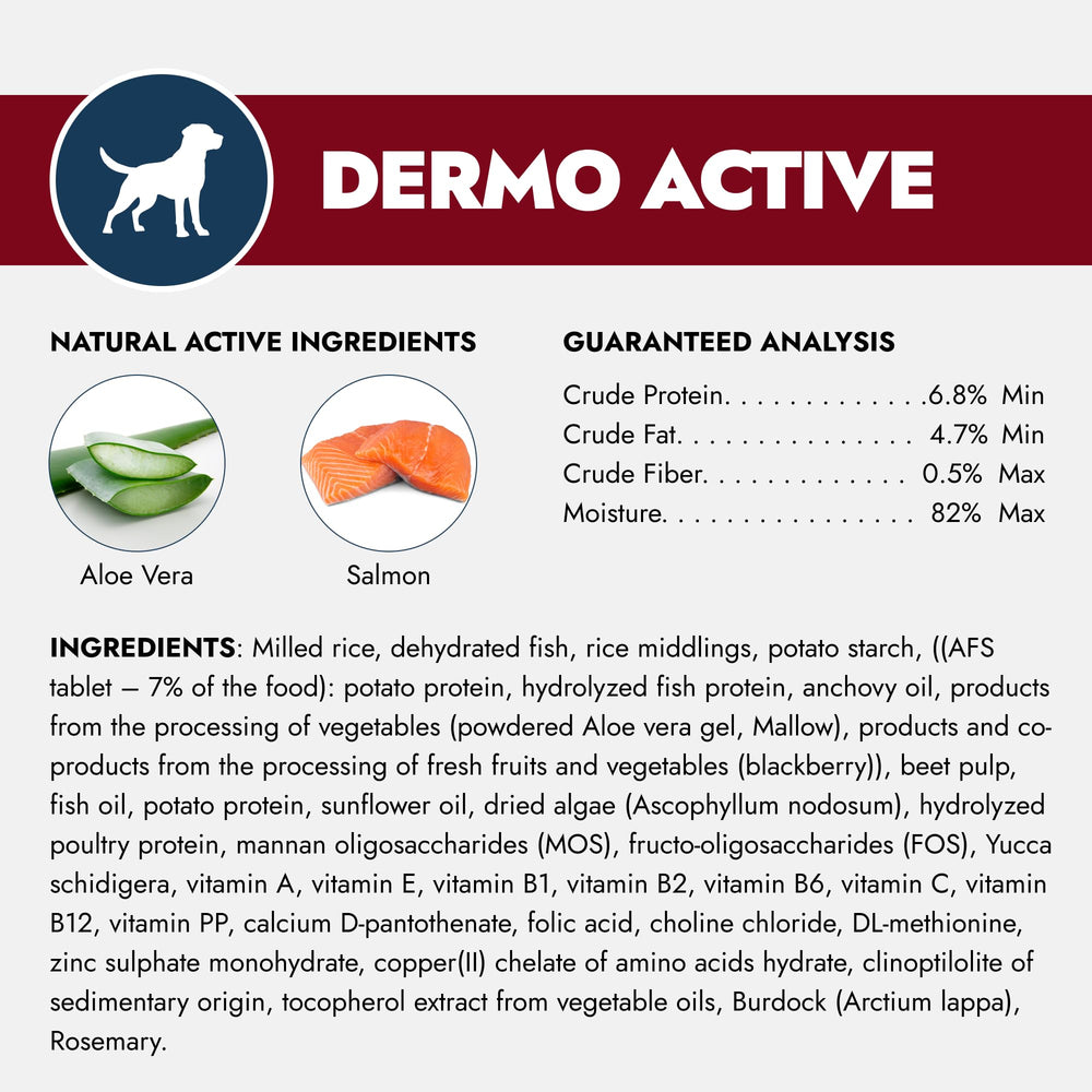 Forza10 Dermo Dry Food Aloe vera burdock malva hidratación y antiinflamación