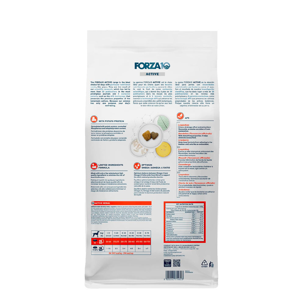 Forza10 embalaje de alimento para perros de 8,8 libras con ingredientes limitados y omega-3.