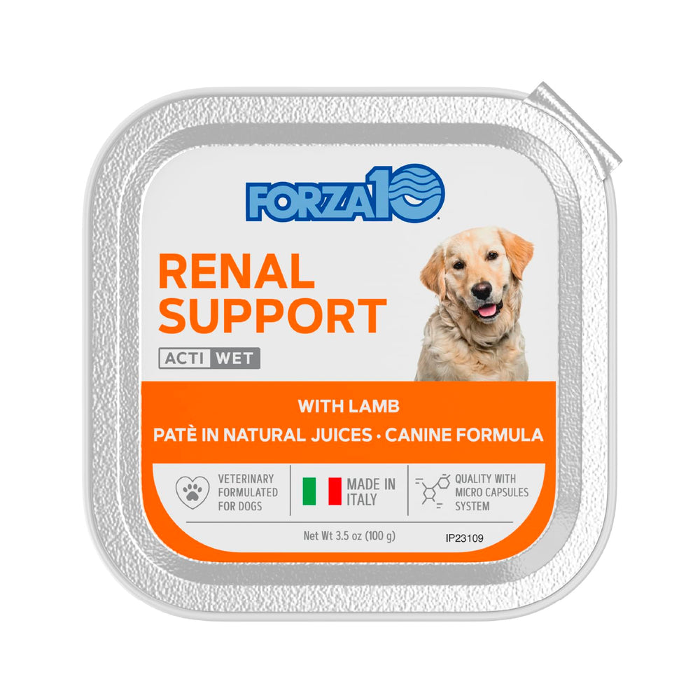 Forza10 etiqueta proteína hidrolizada, apta para perros con sensibilidades.
