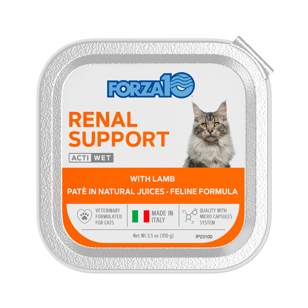 Forza10 gato, lata de 3,5 oz cordero, sabor para alimentación diaria.