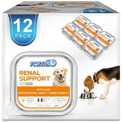 Forza10 lata para perros sabor cordero, ideal para alimentación diaria.