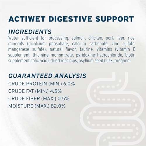 Forza10 comida húmeda de salmón para gatos, apoyo digestivo con ingredientes fáciles de digerir.