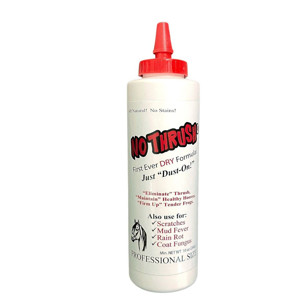 Four Oaks Farm Ventures No Thrush polvo seco en cascos para adherirse a la humedad.
