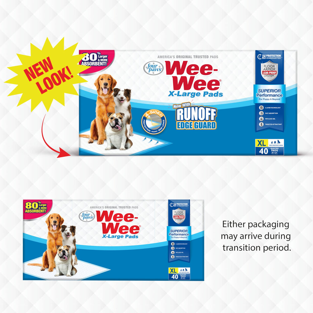 Four Paws Wee-Wee mayor absorción ochenta por ciento