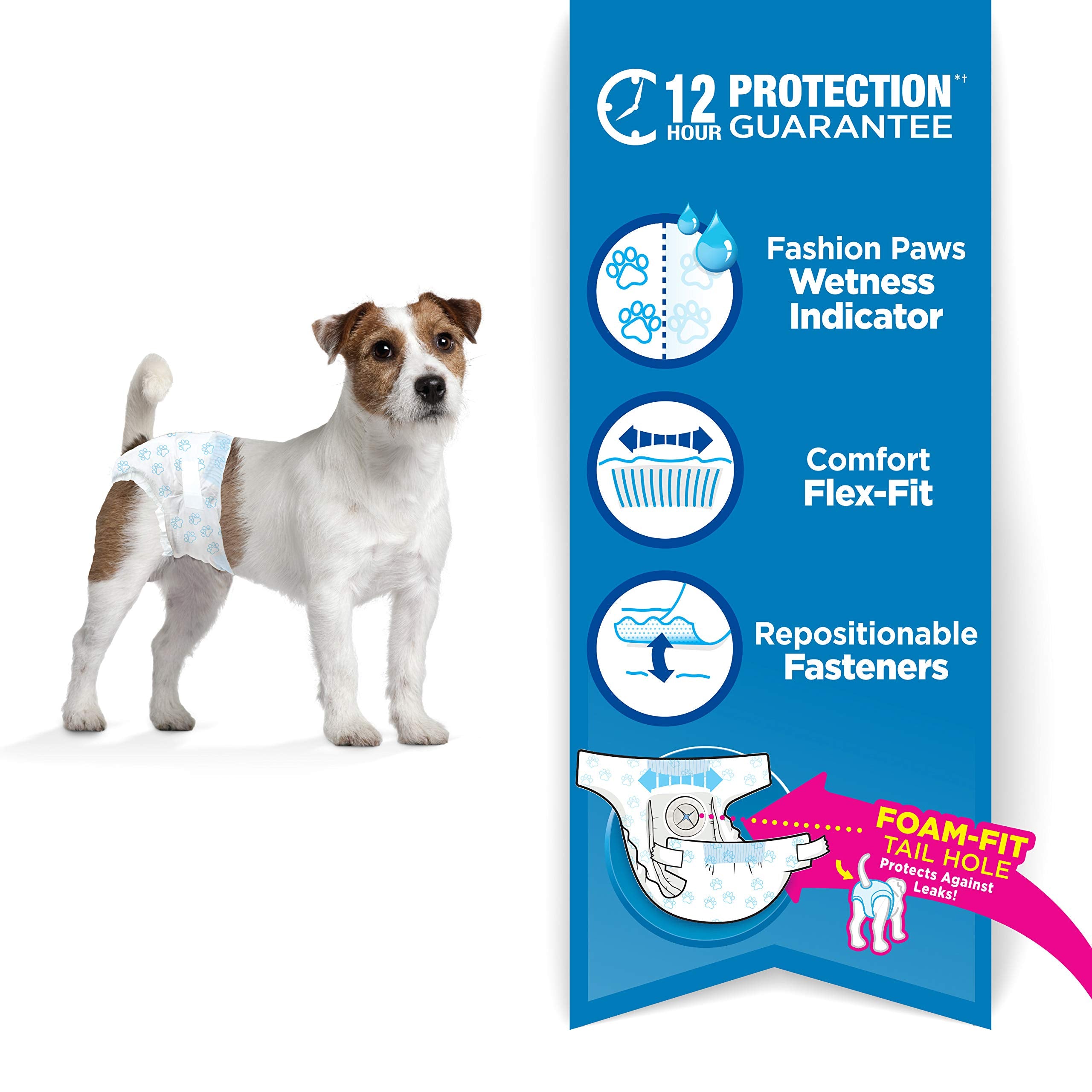 Orificio para la cola ergonómico en Four Paws Wee-Wee para mayor comodidad.