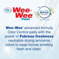 Four Paws Wee-Wee protección 24 horas: mantiene el área seca durante todo el día.