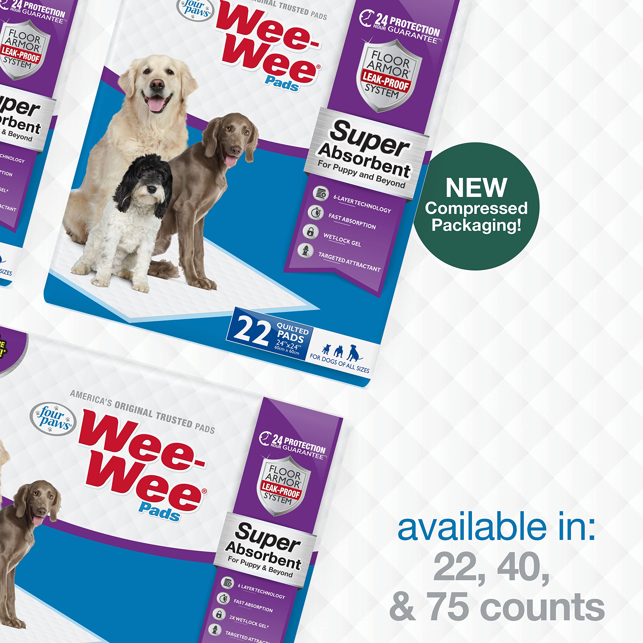 Four Paws Wee-Wee atractor incorporado guía al perro a la almohadilla