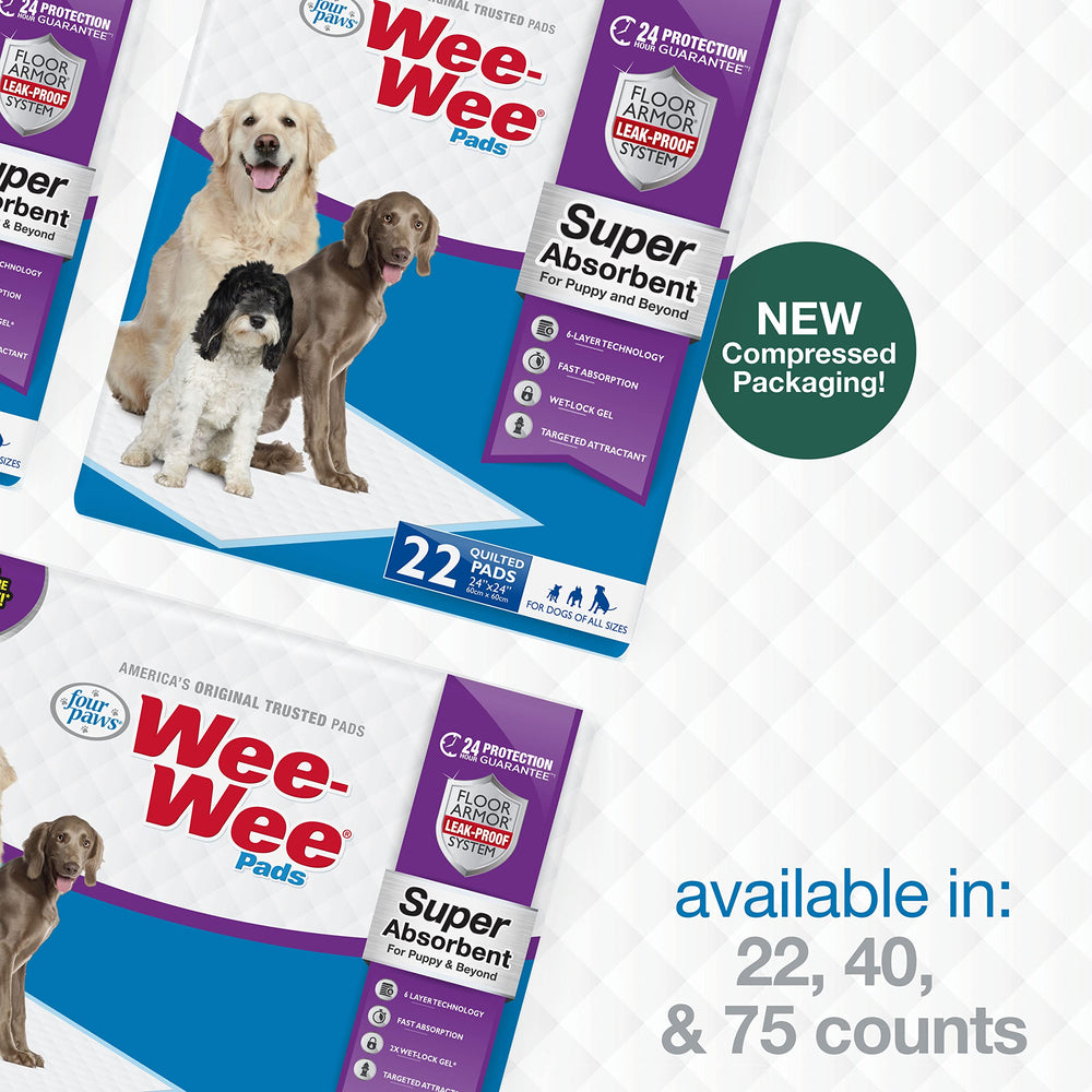 Four Paws Wee-Wee atractor incorporado guía al perro a la almohadilla