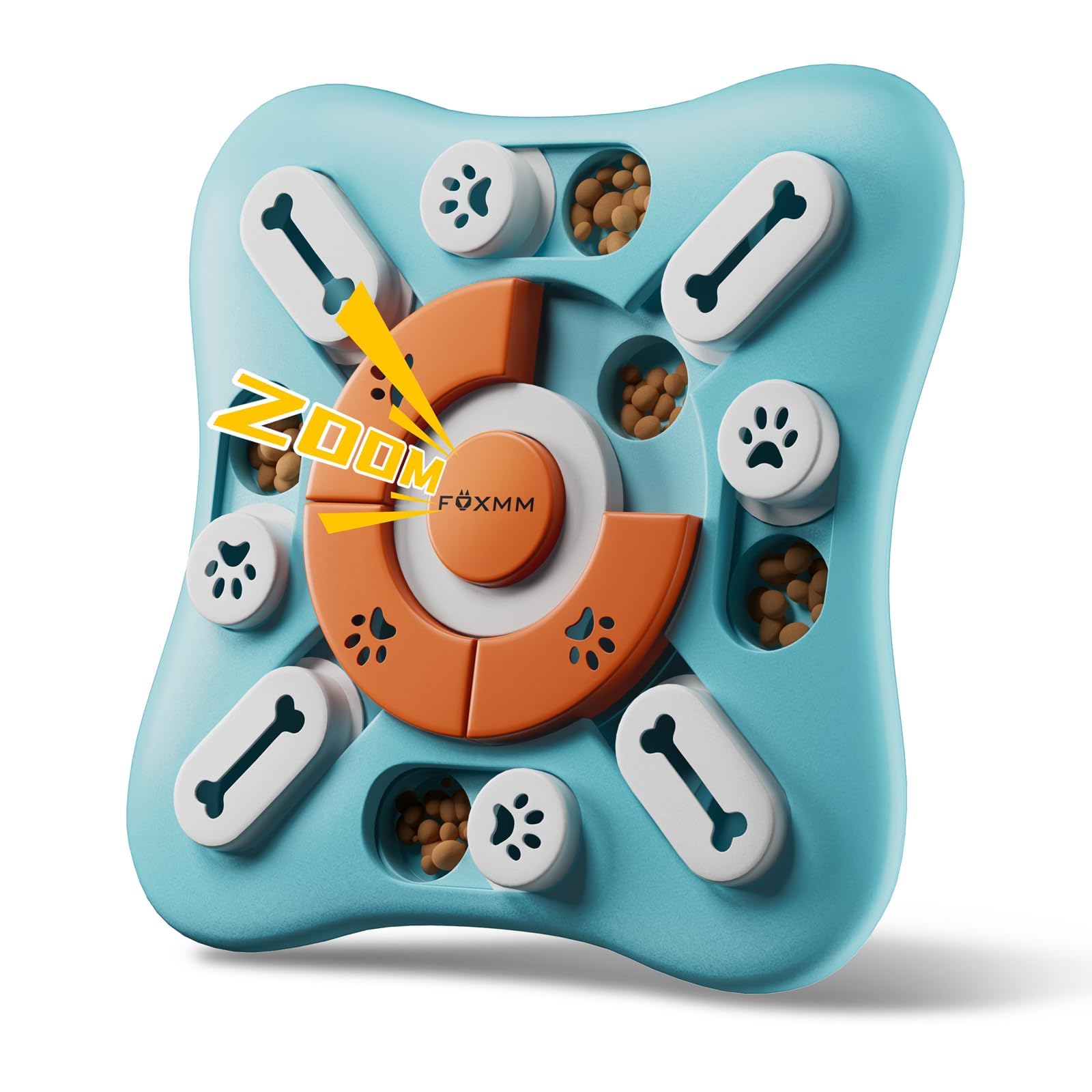 FOXMM jouet puzzle interactif pour chien avec couinement pour attirer l'attention