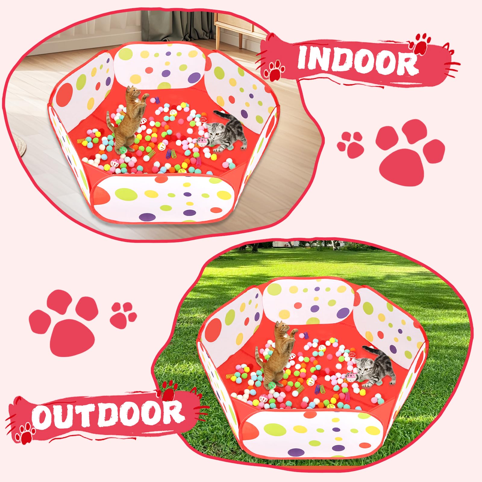 Foxtell uso interior y exterior, perfecto para juego activo en casa
