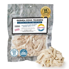 Fresh Is Best: tiras de perdiz de Guinea en bolsa con cierre para frescura.