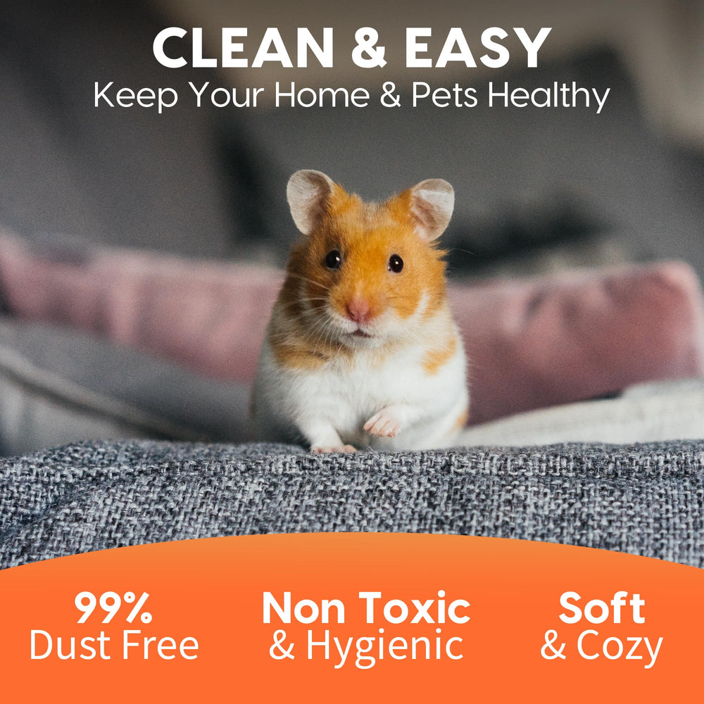 Fresh News material reciclado en cama para mascotas pequeñas.