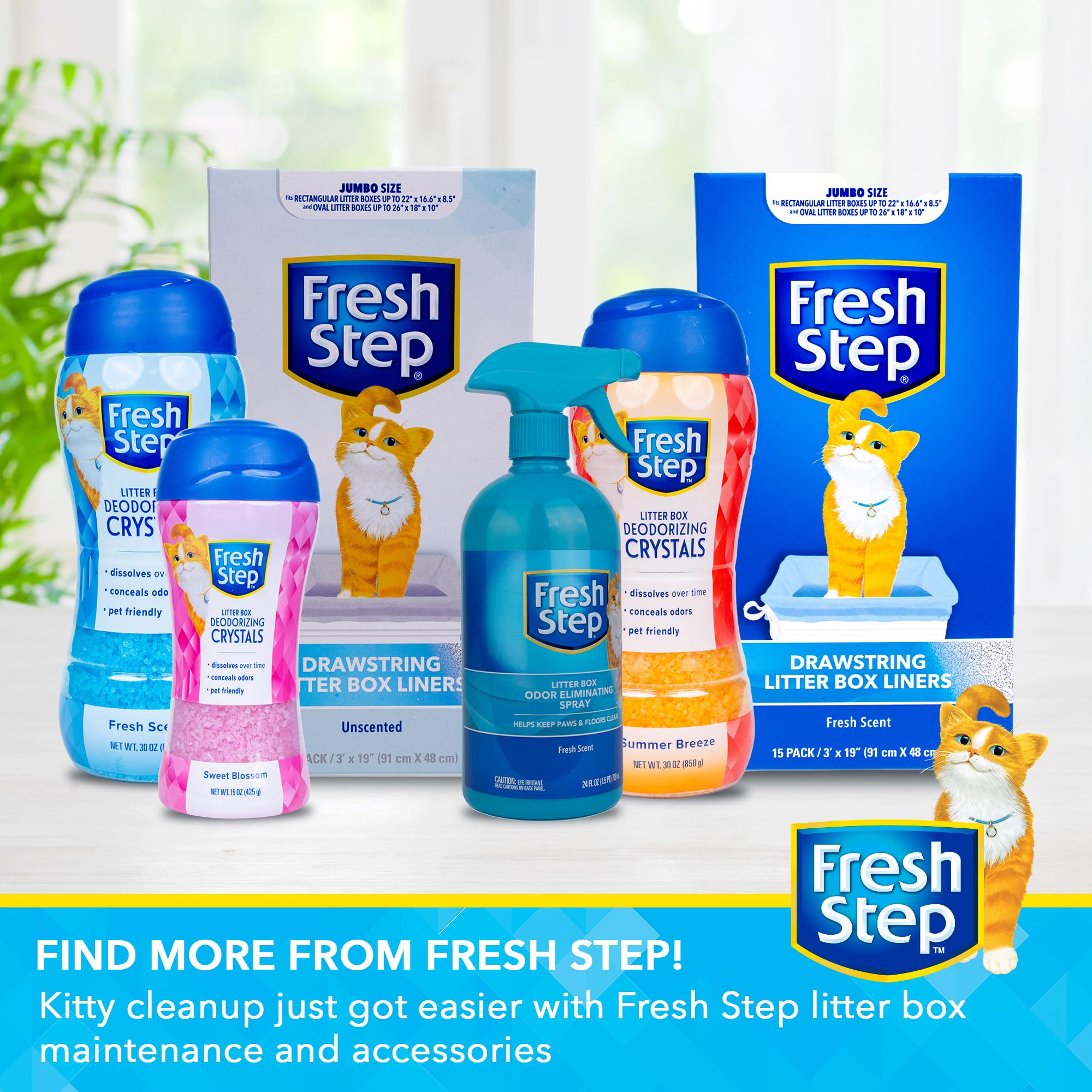 Fresh Step aplicación sencilla para la caja de arena, rápida y práctica.