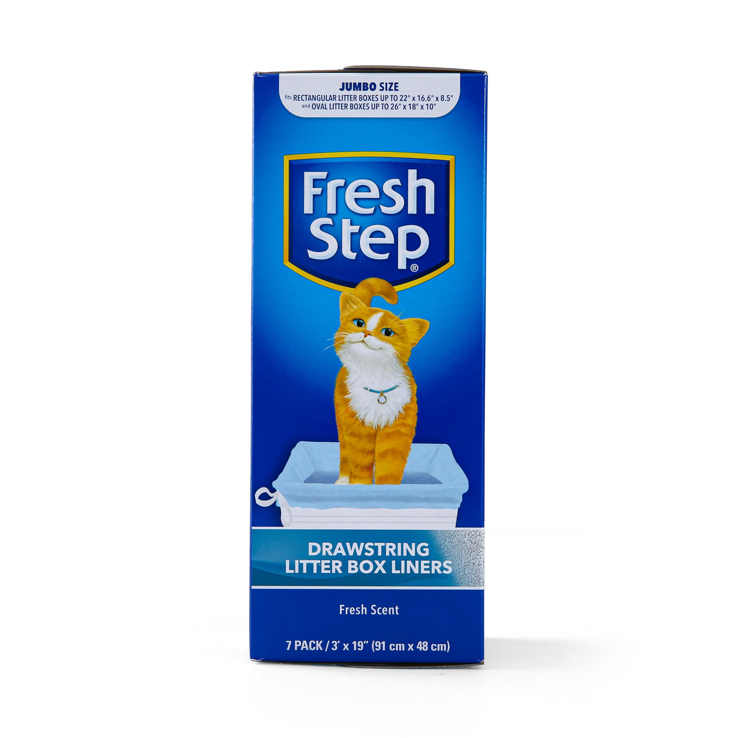 Bolsas Fresh Step para arena de gato con cierre, limpieza más fácil.