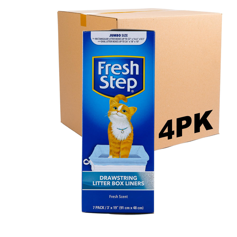 Fresh Step bolsas arenero jumbo con cierre de cordón para cambios rápidos y limpios.