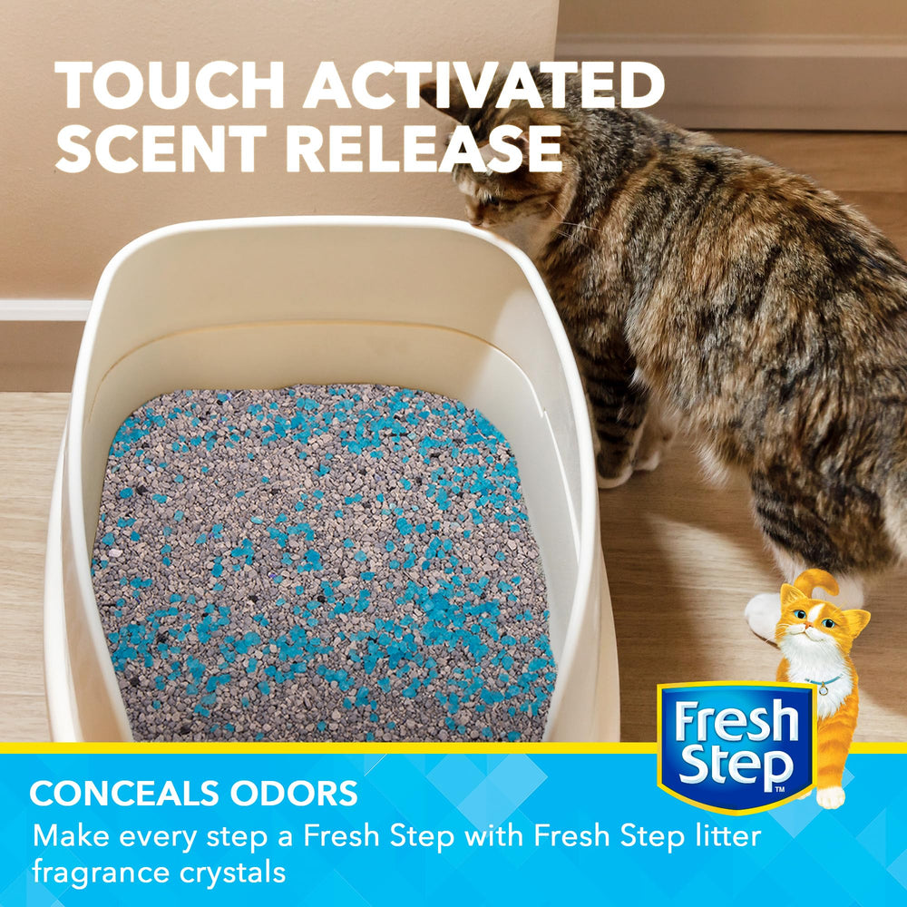 Fresh Step fragancia fresca en los cristales, perfuma sutilmente el área de la caja