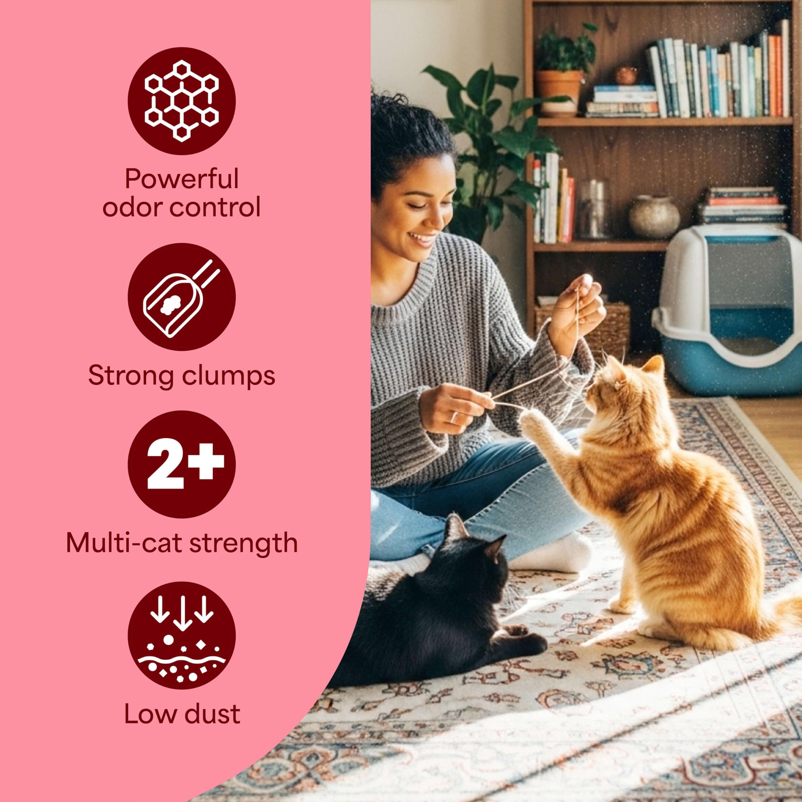 Fresh Step: ideal para hogares con varios gatos, control de olores.