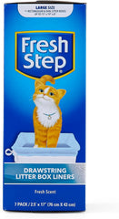 Liner Fresh Step: cordon de serrage pour éviter les fuites lors du transport.