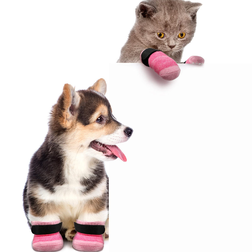 Frienda calcetines para interior y exterior, rosa, protección de patitas en suelos variados