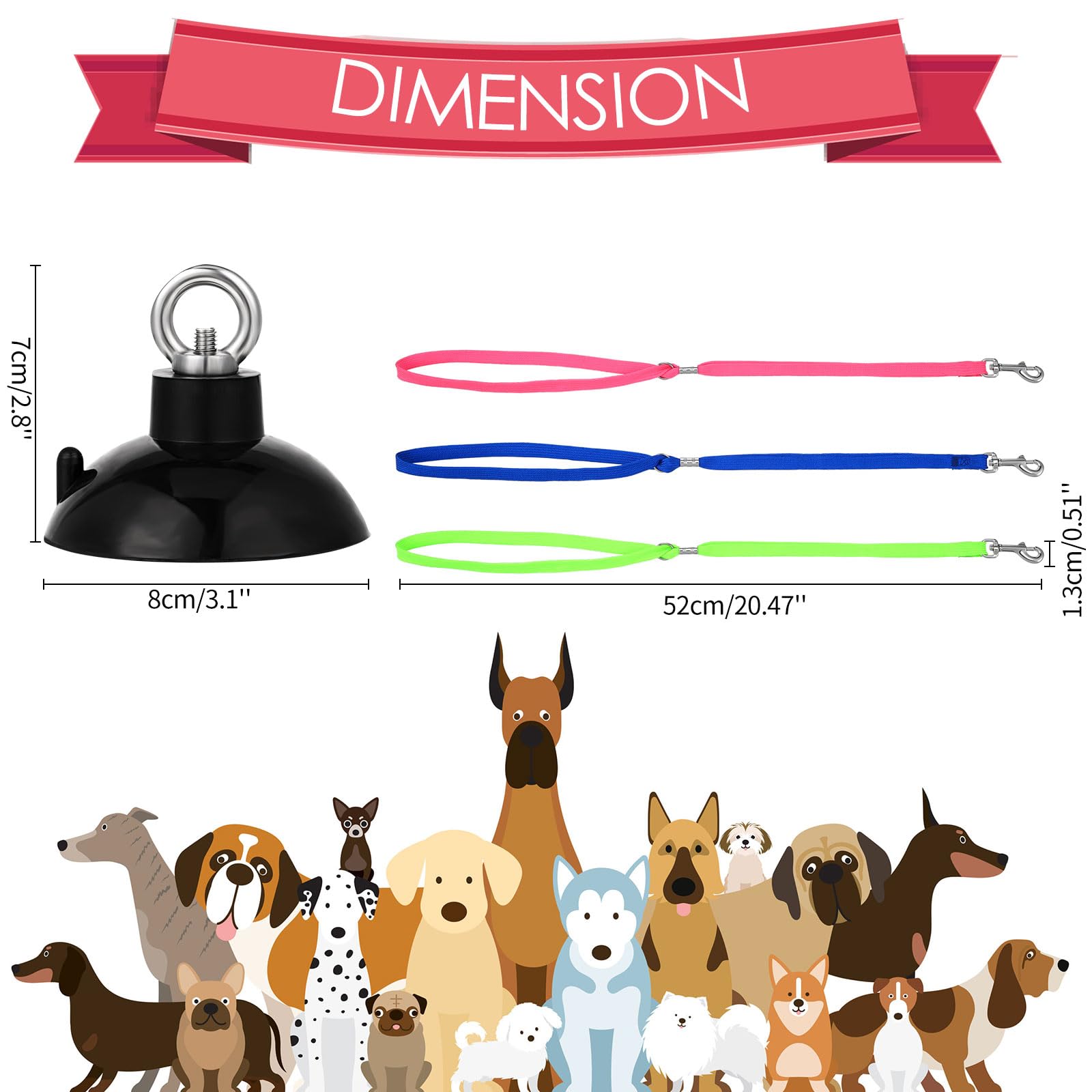 Frienda lazo de nylon ajustable para grooming cómodo y controlable
