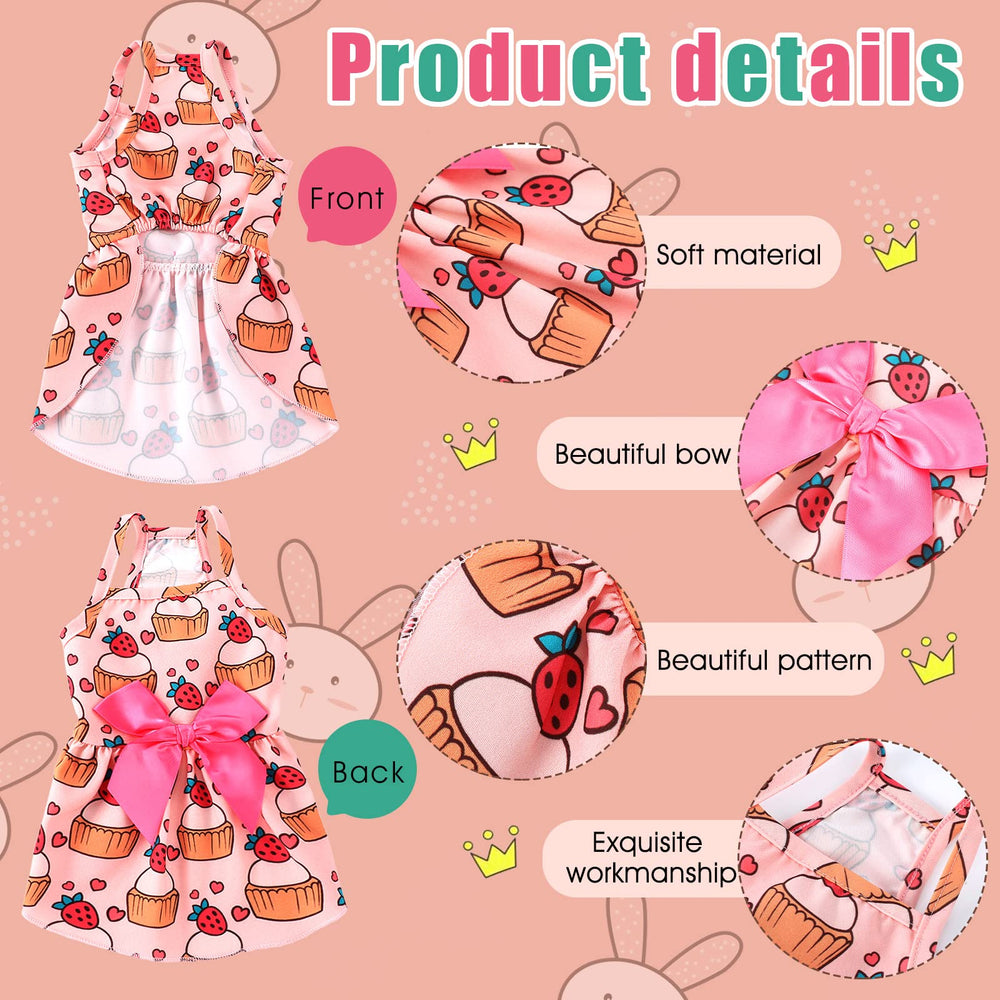 Frienda vestido para perro con flor, diseño Princess para momentos festivos.