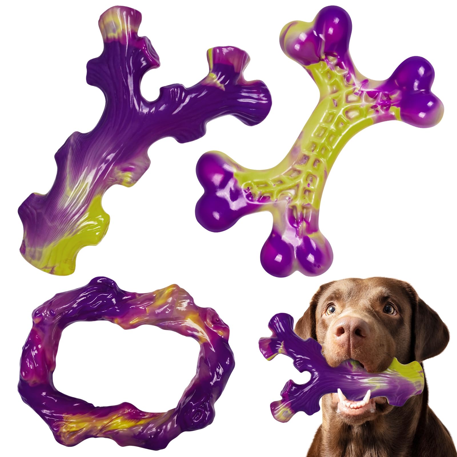 Frienhund hueso de nailon resistente, ideal para sesiones de masticación prolongadas.
